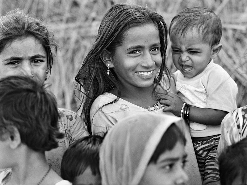 © Christine Turnauer – Groupe d'enfants, Village de Lodha, Inde, 2015, Courtesy KLV Art projects