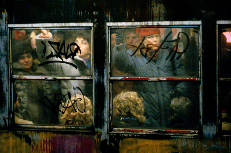 ©Frank Horvat,1982, NY USA, subway at rush-hour, Courtesy KLV Art 2023